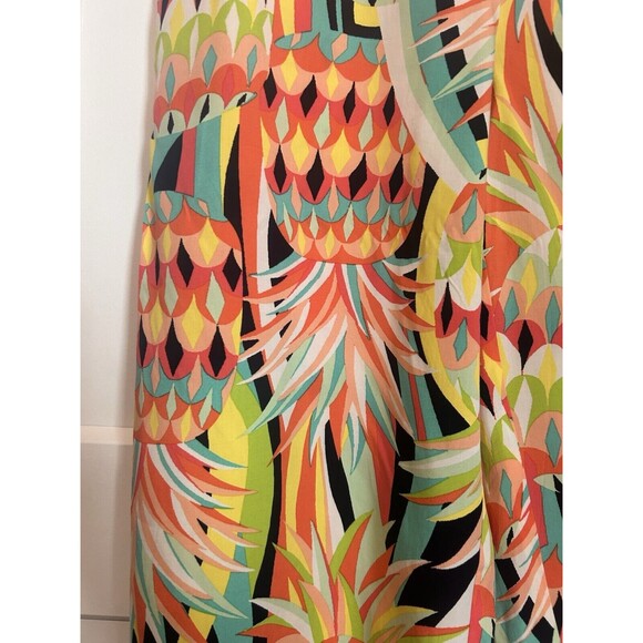 Crown & Ivy Pants Women Size Large Floral Elastic Waist Pull On Cropped Bottoms - Picture 4 of 5